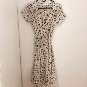 Amour Vert Silk Wrap Dress